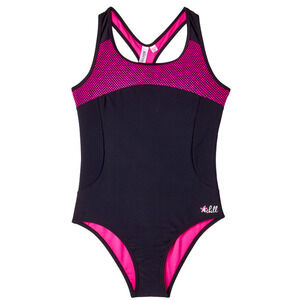 Big Chill Girls One Piece Swimsuit Black Size 14/16